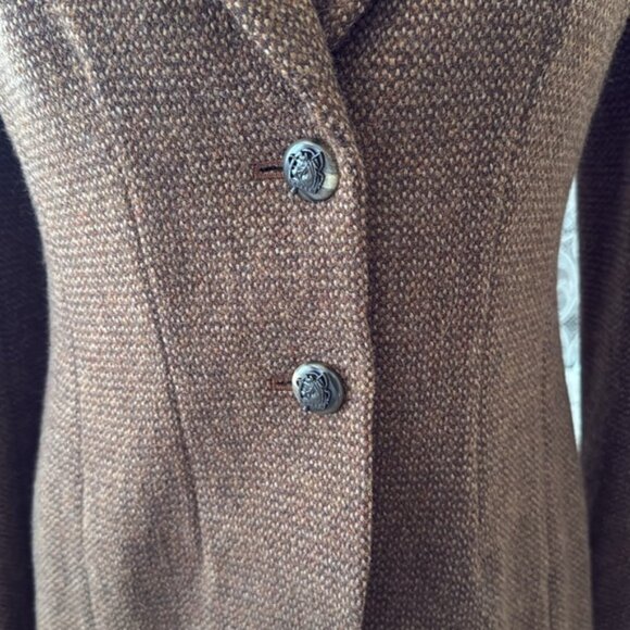 Vintage Ralph Lauren Brown Tweed Blazer - Picture 6 of 13